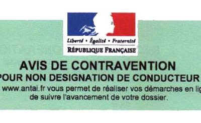 Amende pour non désignation de conducteur, l&rsquo;Etat fait marche arrière?